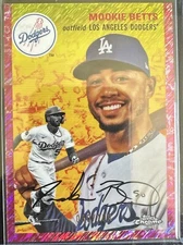 2023 Topps Chrome Platinum Anniversary MOOKIE BETTS Fuschia Shimmer 045/100 🔥
