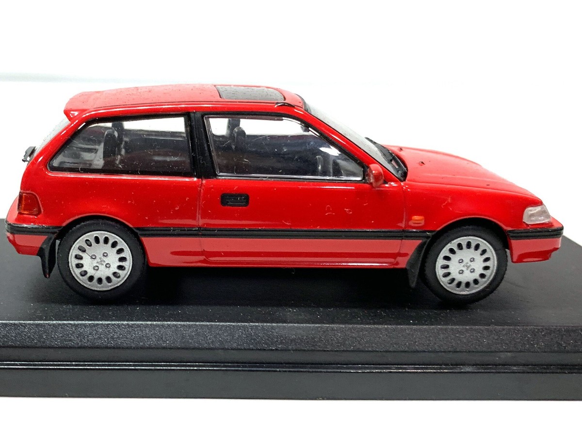 RARE RETIRED NOREV HONDA CIVIC HATCHBACK 1990 RED 1/43 | eBay