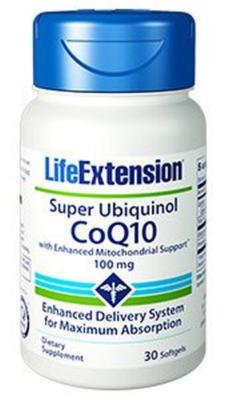 TWO PACK Life Extension Super Ubiquinol CoQ10 Enhanced Mito Support 100mg 30 gel