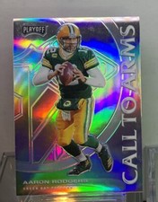 Aaron Rodgers 2020 Panini Playoff Call To Arms SILVER Prizm # CA -10 Packers