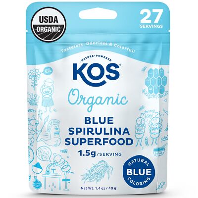 Organic Blue Spirulina Powder Superfood Boost Protein Energy USA Made 8oz