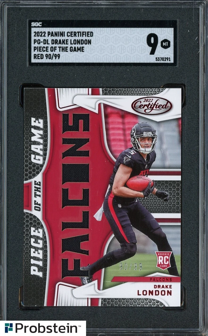 Drake London Panini Certified Piece of the Game Relics #PGDL Red