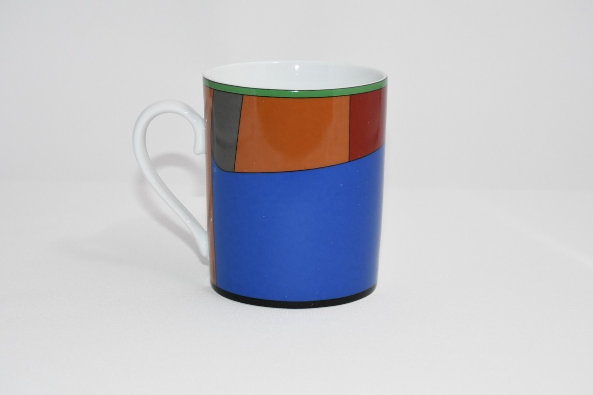 Hermes La Serpentine Mug Cup porcelain horse coffee tea brown