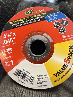 mibro cut off wheel 41:2  by .045 5pack