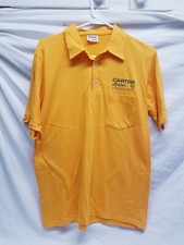 Vintage Carter Lumber Employee Polo Shirt Size Medium Single Stitch USA Made