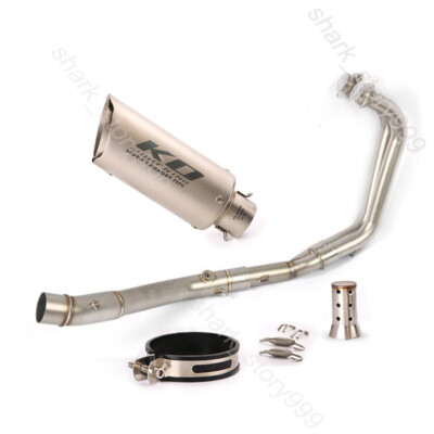 For Yamaha MT-03 2016-2025 YZF R3 Whole System Exhaust Tips Header Mid Link Pipe