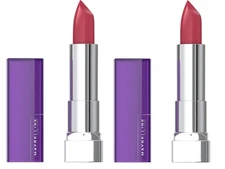 Maybelline Color Sensational Lipstick, Cream Finish, 435 Plum Perfect (2 Pack)