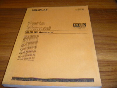 CAT Caterpillar SR4B HV Generator Parts Catalog Manual AAL1-