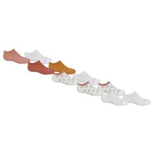 Little Girls' 10 Pair No Show Socks 4-10 White Assorted