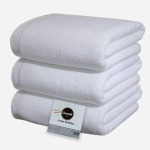 Gym//Spa Bath Towels Pack of 6 White 22/"X44/" 100/% Cotton 7 lb Economy Hotel