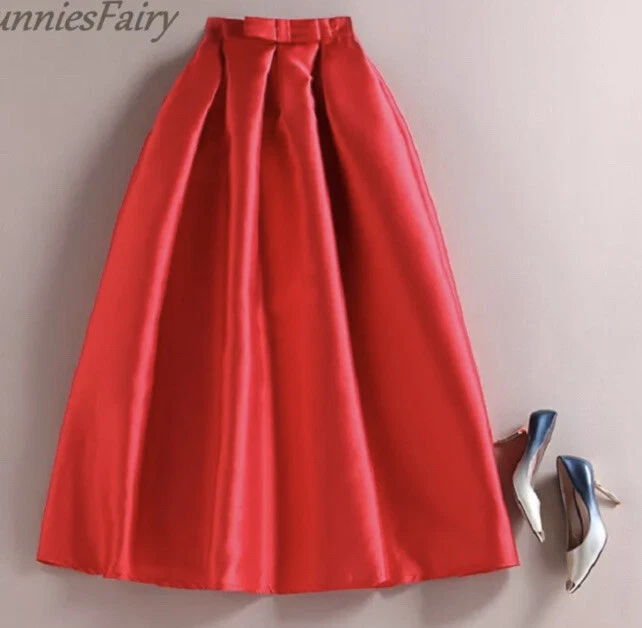 Knee length cheap silk skirt