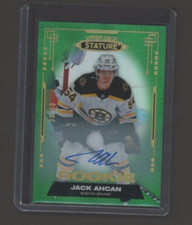 2021-22 Upper Deck Stature Autographs Green #133 Jack Ahcan 30/50