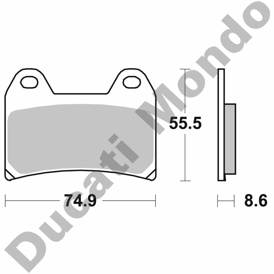 Pastillas de freno delanteras SBS doble carbono Aprilia Benelli BMW Cagiva Ducati KTM MV Agusta Foto 2 de 3