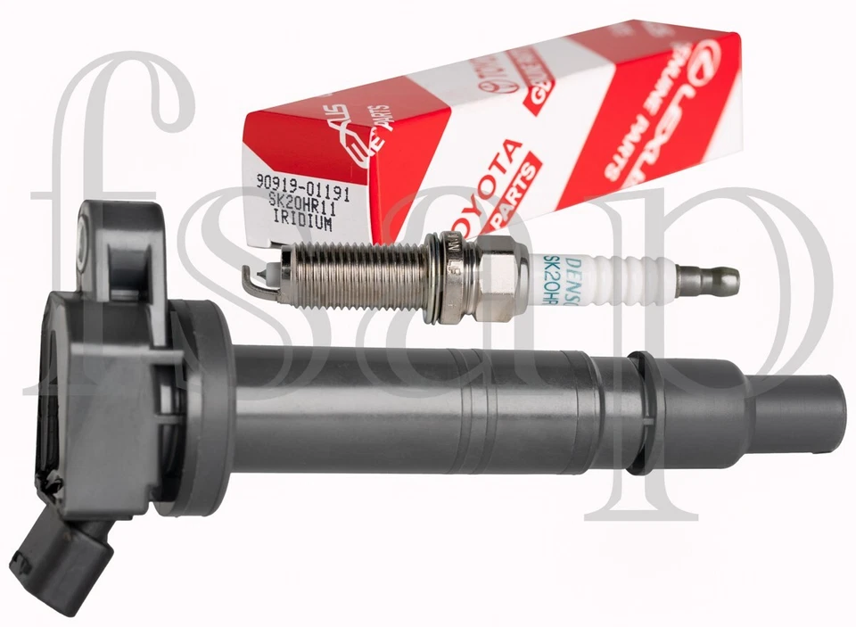 Juego de 4 bobinas de encendido Toyota Tacoma 2005-2023 2,7 L + 4 bujías Denso Toyota Foto 4 de 4