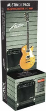 Austin Electric Guitar Package Lp Style With Amp And Accessories