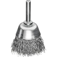 Lessmann 0,3 Stahldraht Topfb&uuml;rste 40 mm 6 mm Schaft