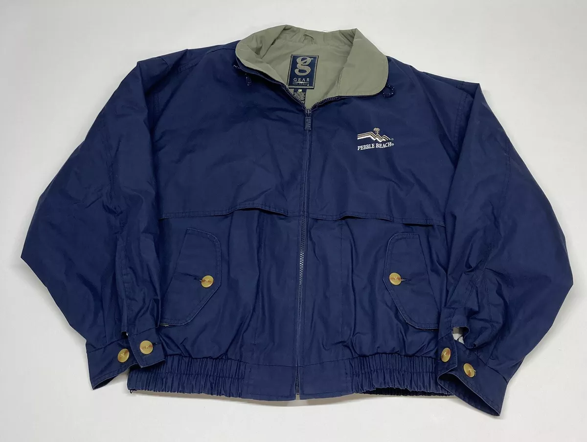 Very Nice Mens L Large Navy Blue Gear For Sports Pebble Beach Golf