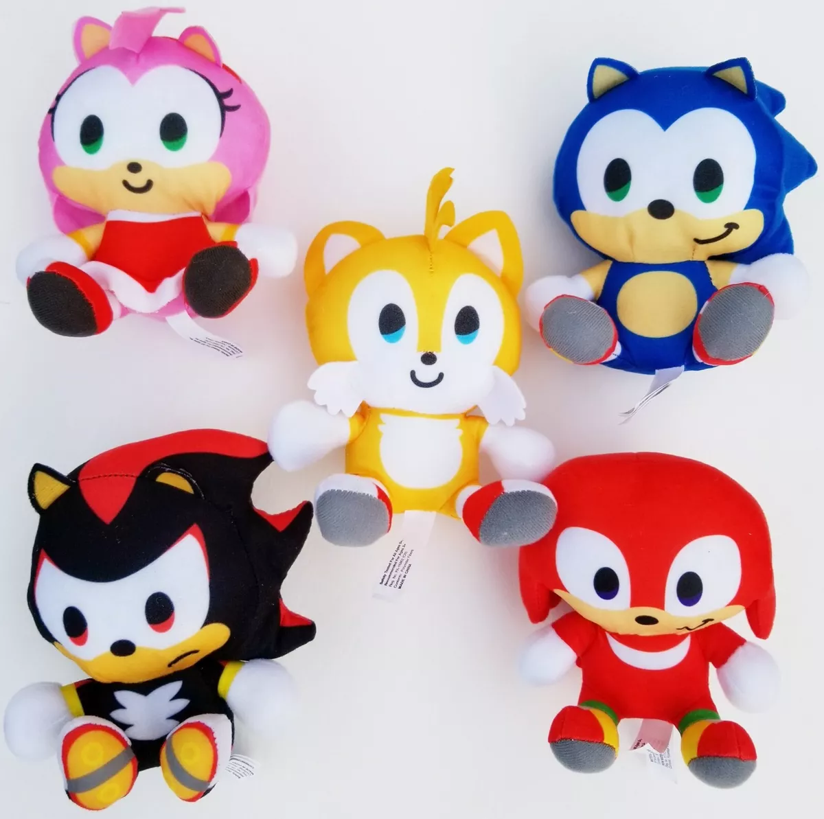 Sonic The Hedgehog: Shadow, Amy Rose, Knuckles & Tails Plush Toys