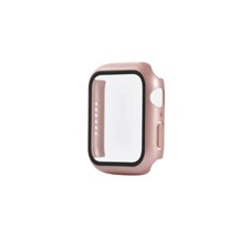 For Apple Watch iWatch Series SE 44mm Rose Pink Screen Protector Case Full Cover