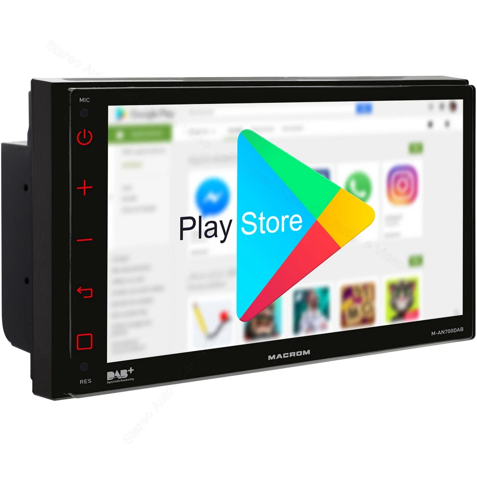 SINTOMONITOR 2din Autoradio Android Wi-Fi Bluetooth USB Retrocamera 3 Uscite RCA - Immagine 4 di 4