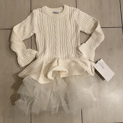 NEW BONNIE JEAN CABLE KNIT TUTU DRESS SZ 8 KIDS! - 0165 | eBay