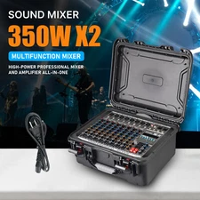 8 Channel Pro Power Amplifier Mixer 700w w/Bluetooth Sound Package Powertable