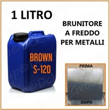 BRUNITORE a Freddo per METALLI ACCIAIO Armi Parti FERRO PROFESSIONALE 1 LITRO