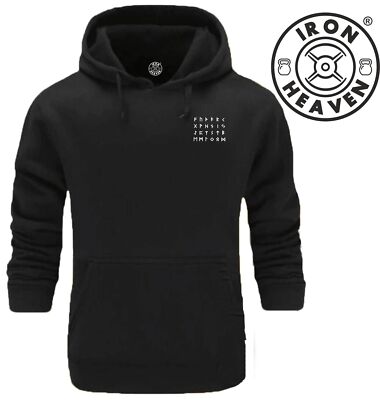 Vikings Runes Hoodie Small Gym Clothing Bodybuilding Training Workout Boxing Top