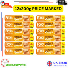 Fox's Favourites Crunch Creams Golden Biscuits 12x200g Full CASE GOOD EXP DATES