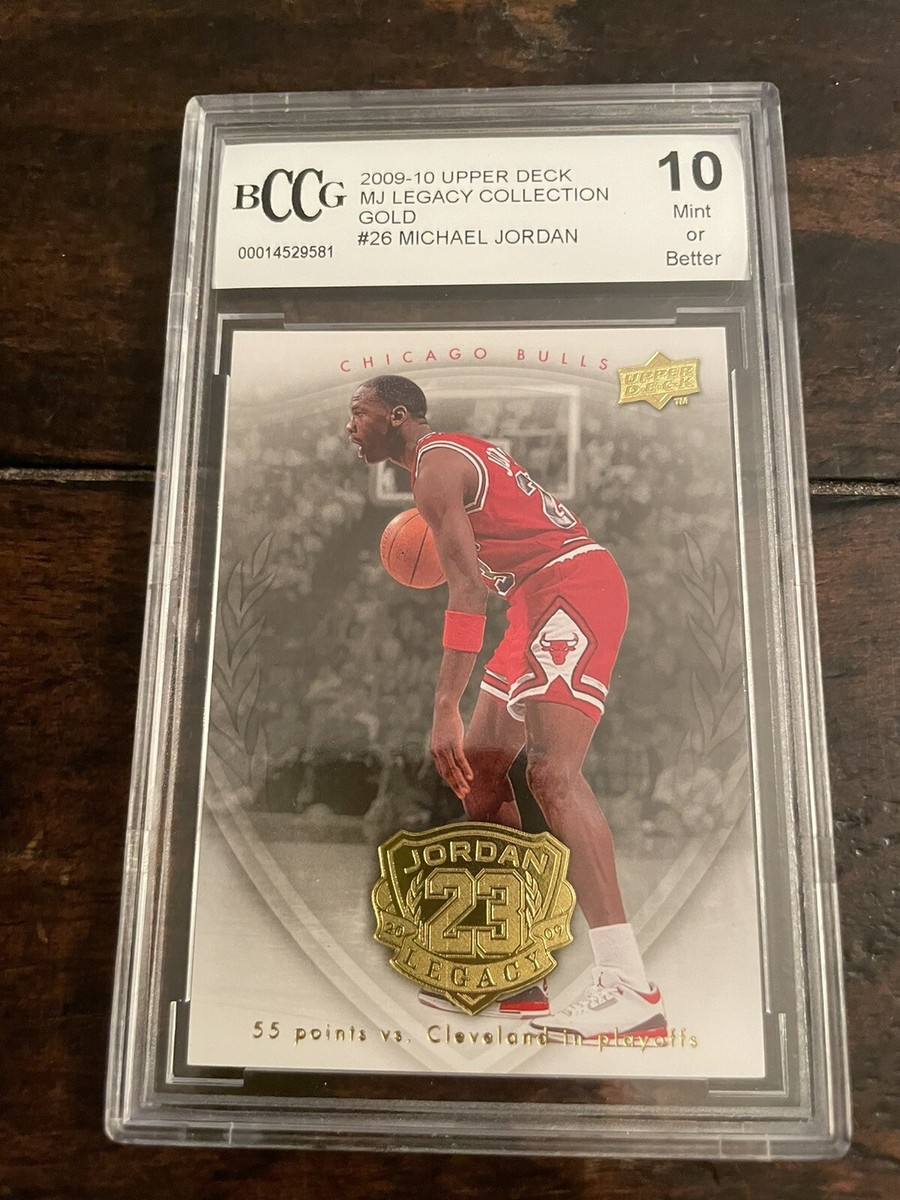 Michael Jordan 2009 UD Upper Deck Legacy Gold #26 Beckett 10 Gem