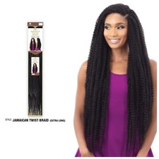FREETRESS EQUAL CROCHET BRAIDS JAMAICAN TWIST EXTRA LONG 3 Packs