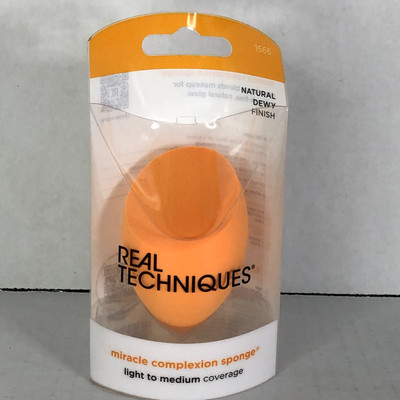 Real Techniques Miracle Complexion Sponges #1 Makeup Sponge Orange (NEW)