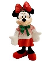 BIG DISNEY Minnie Mouse Holiday Standing Porch Greeter Plush Doll Christmas 24"