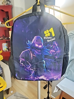 3D Fortnite RavenStudent School Book Bag Backpack Kids Unisex NWOT