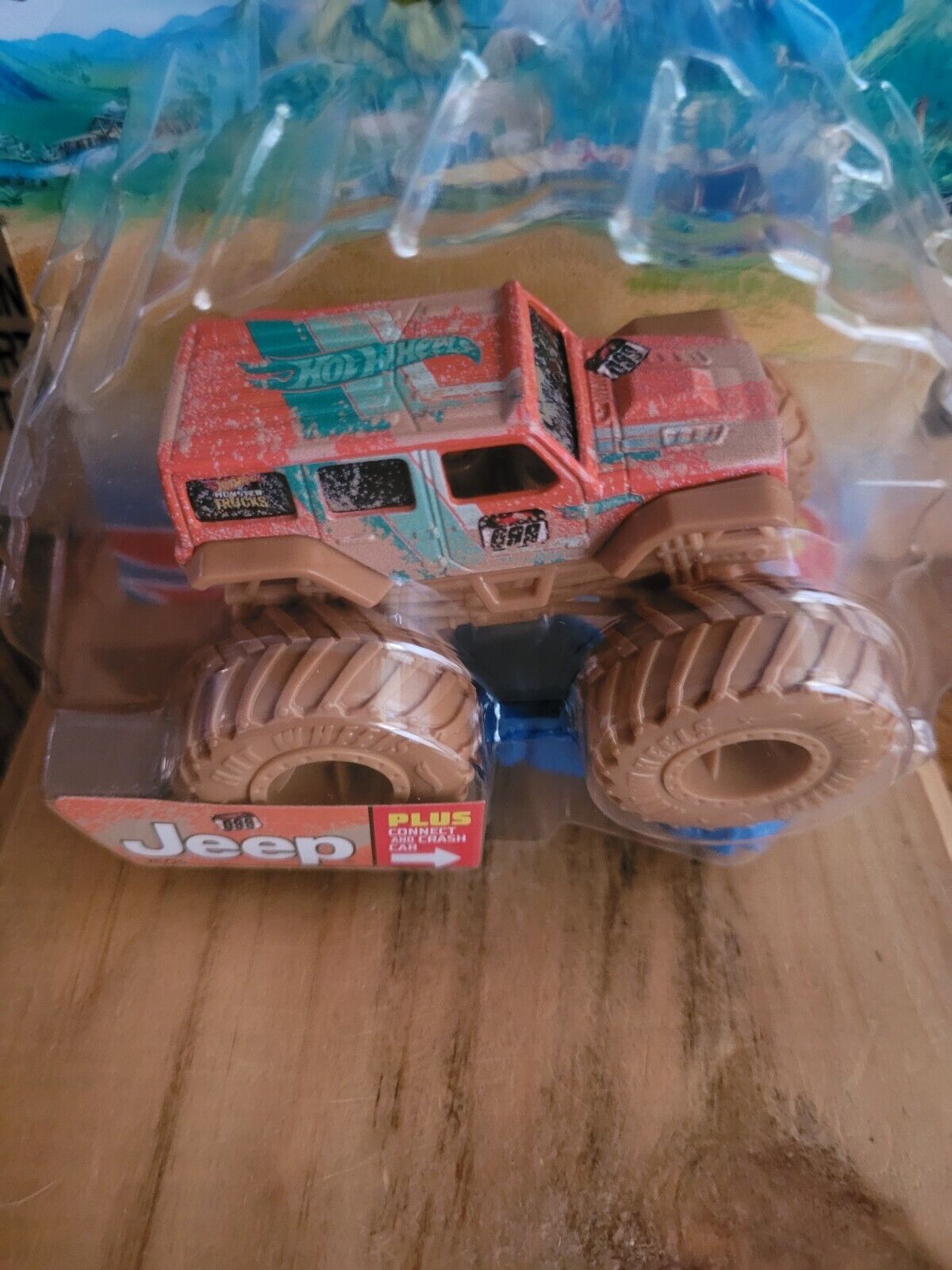 Hot Wheels 2022 RED Camouflage Jeep Monster Trucks Oversized Metal