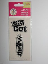 Kitty Cat Clear Acrylic Stamps Scrappy Cat NIP