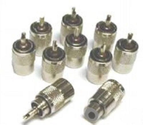 CB Ham Radio Antenna Plug PL259 for RG8X Mini8 7mm Coax x 10