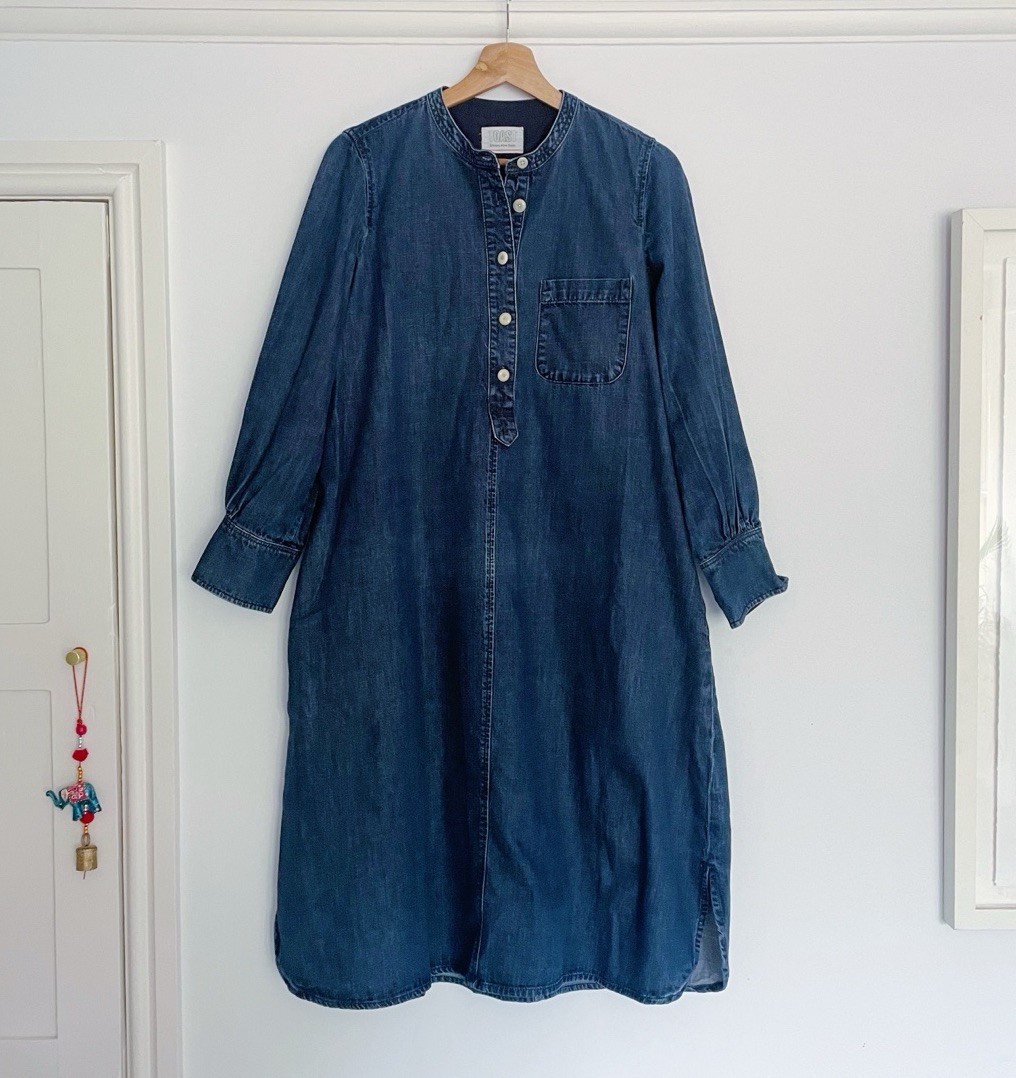 Toast OAS Indigo Blue Denim Shirt Dress, Patch Pocket, Long Sleeve, UK 10,  VGC | eBay
