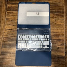 Backlit Bluetooth Keyboard Case for iPad 10th Gen 10.9  Detachable Blue