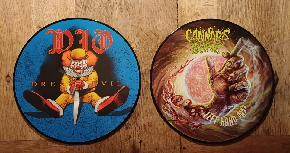 Metal Picture Disc Sammlung Vinyl DIO Scorpions Entombed S.O.D. Heavy Death Tank - Bild 3 von 4