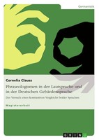 Cornelia Clauss | Phraseologismen In Der Lautsprache Und In Der Deutschen...