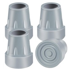 Crutch Tips, 4 Pack 7/8 inch Heavy Duty Rubber Tips Cane Tips...