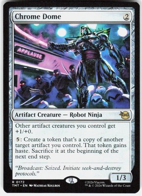 Chrome Dome 172 Teenage Mutant Ninja Turtles Magic the Gathering