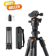 64 inch/163cm Lightweight Aluminum Travel Camera Tripod