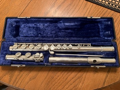 Vintage Solid Silver Flute, Serial #25536, Great Condition