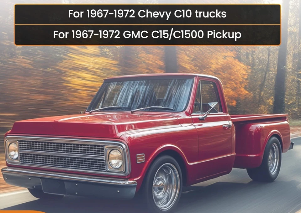 [SR] 1967-1972 Chevy C10 GMC C15 Pickup LS intercambiable acero motor soportes NEGRO Foto 3 de 4