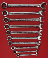 Craftsman Combination Ratcheting Wrench Set Of 10 Metric 12-point Usa. N.o.s