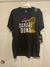 '47 MLB BOSTON RED SOX WORLD SERIES CHAMPS 2018 T-SHIRT SIZE XL