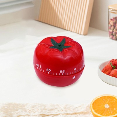 Mechanical Kitchen Cooking Timer Cute Tomato Timing Reminder for Home Baking