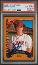 2002 Topps Traded #T172 Bobby Jenks RC PSA 10 Auto Signed Rookie Card White Sox. rookie card picture